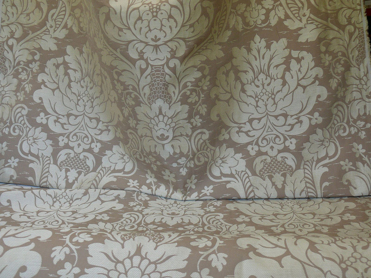 by yard Schumacher "julia" Italy Silk Lampas Ren Baby Green and griege MSRP US300+