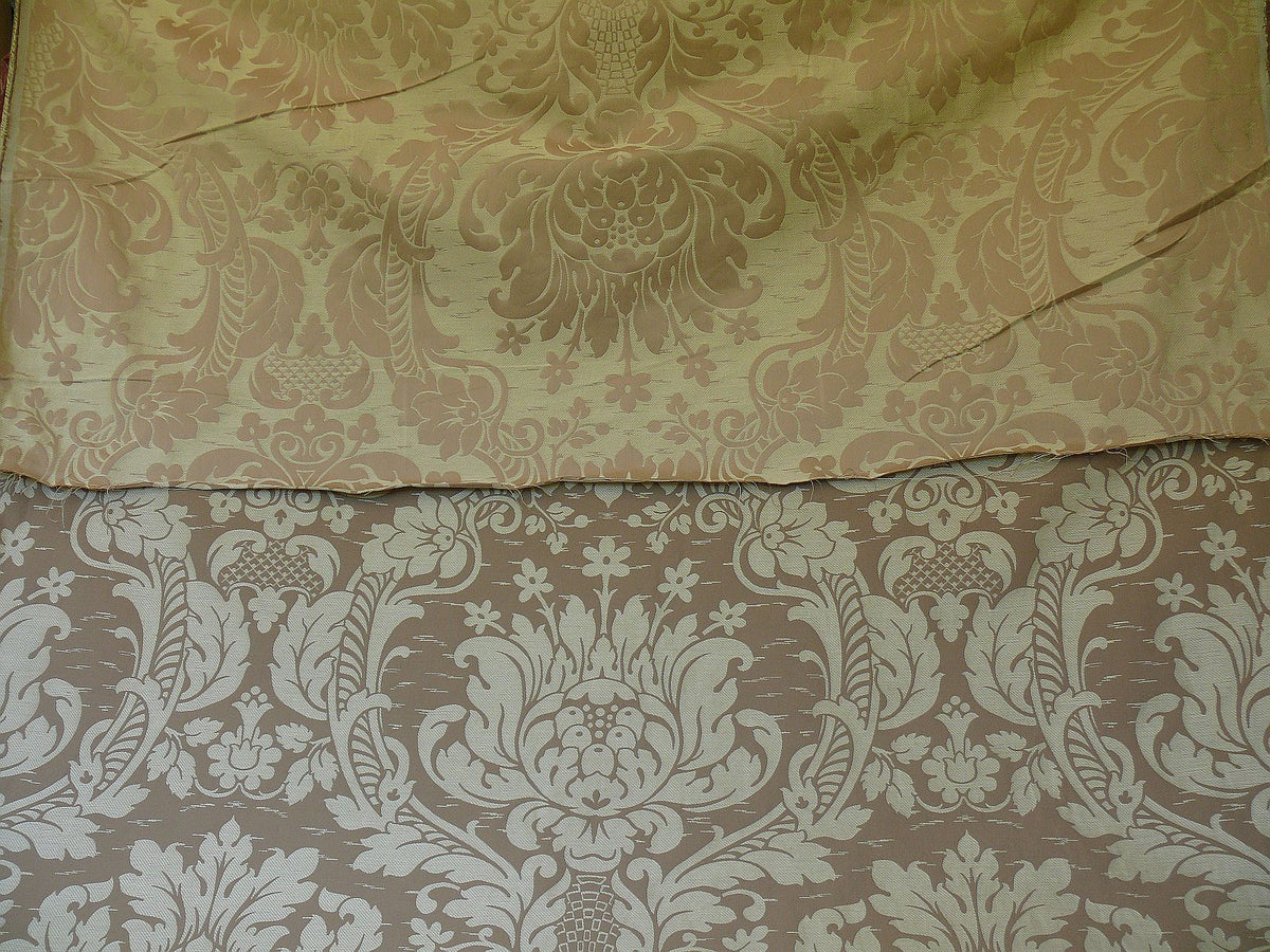 by yard Schumacher "julia" Italy Silk Lampas Ren Baby Green and griege MSRP US300+