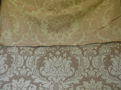 by yard Schumacher "julia" Italy Silk Lampas Ren Baby Green and griege MSRP US300+