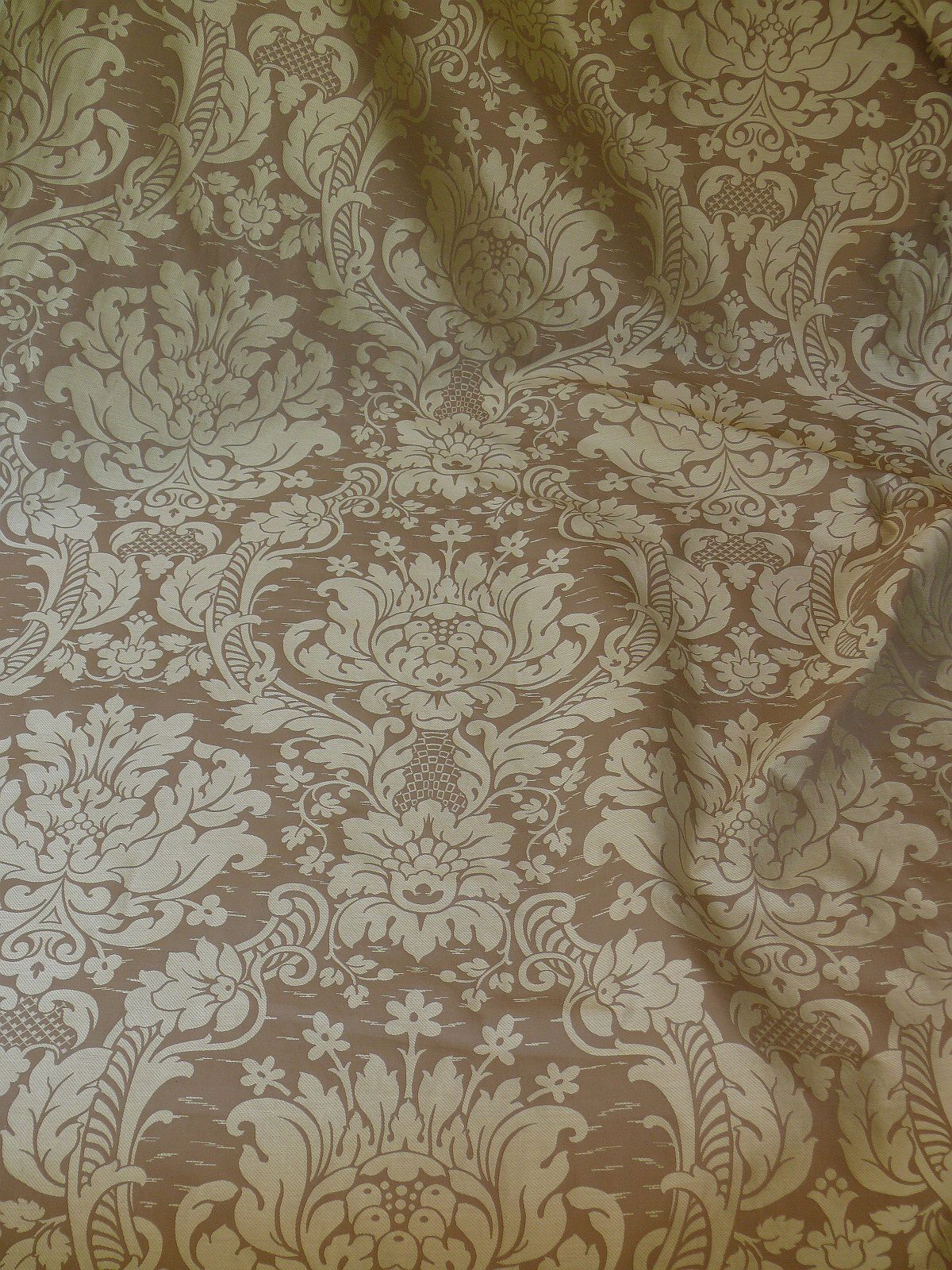 by yard Schumacher "julia" Italy Silk Lampas Ren Baby Green and griege MSRP US300+