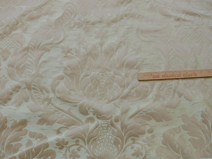 by yard Schumacher "julia" Italy Silk Lampas Ren Baby Green and griege MSRP US300+