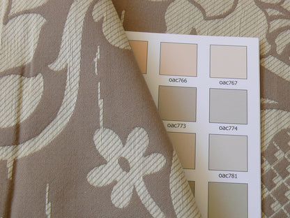by yard Schumacher "julia" Italy Silk Lampas Ren Baby Green and griege MSRP US300+