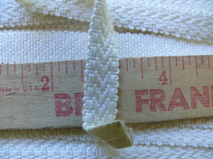 Scalamandre Snow White Gimp Trim 0.5" Wide Rayon Bty