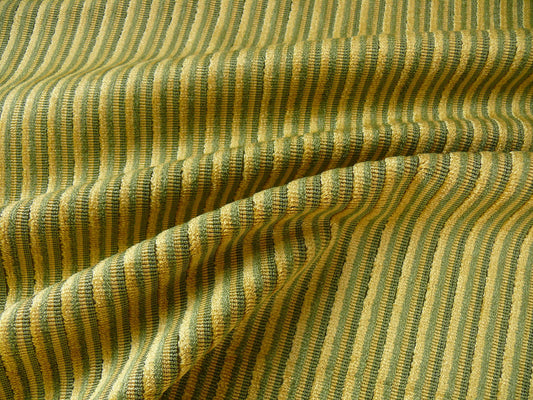 Kravet Couture Medfield Mini Pin Stripe Velvet - Spring Green Yellow