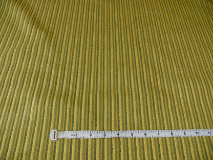 by yard Kravet Couture Medfield Spring Green Yellow Thick Velvet Mini Pin Stripe Belgium