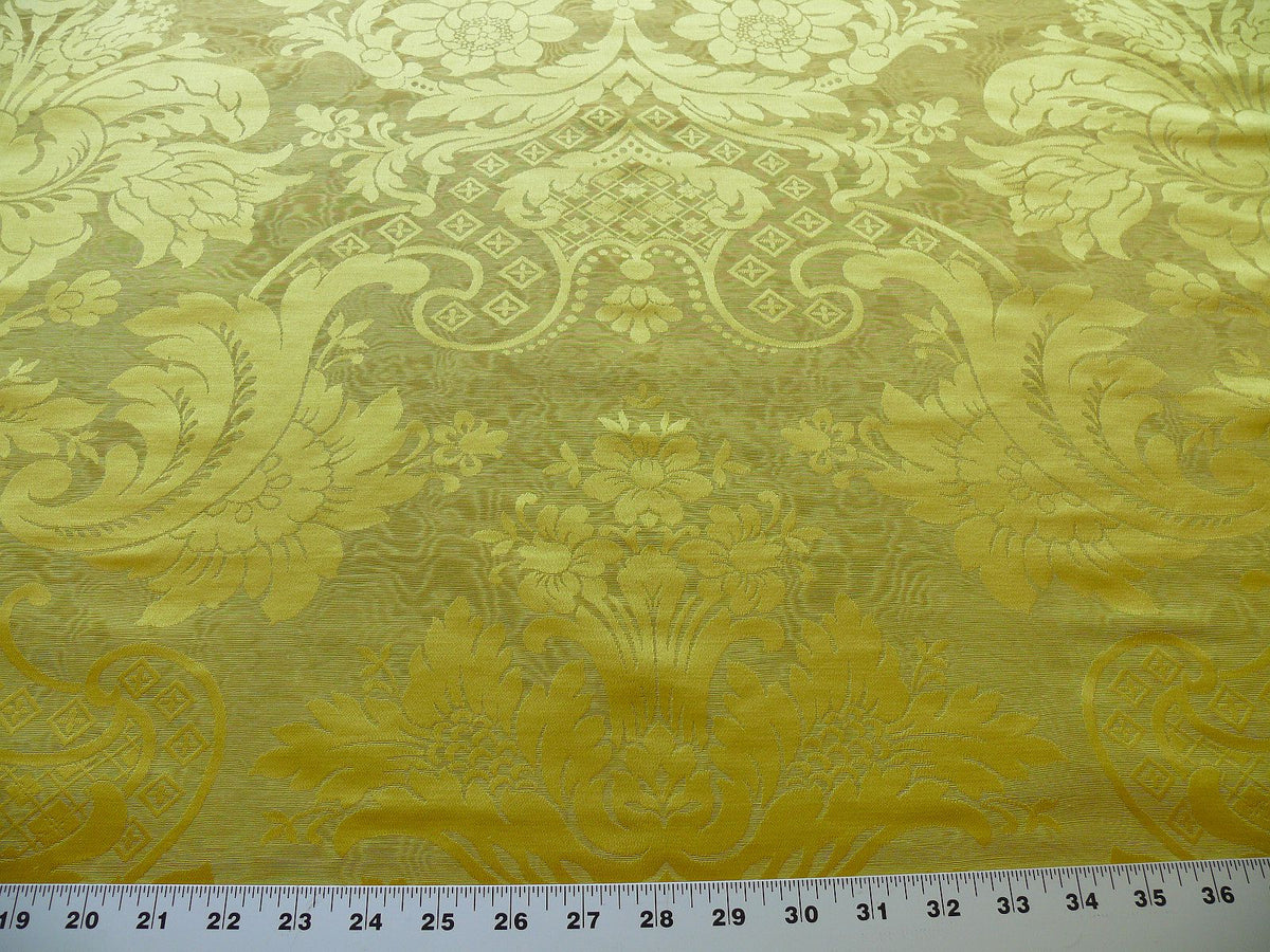 Scalamandre Silk & Linen Renaissance Damask Lotus Rose Gilded Gold Glamour!
