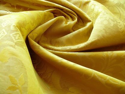Scalamandre Silk & Linen Renaissance Damask Lotus Rose Gilded Gold Glamour!