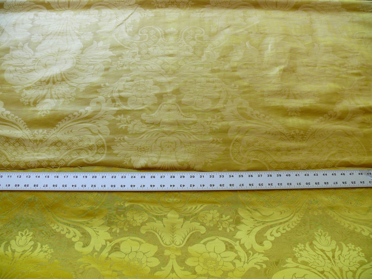 Scalamandre Silk & Linen Renaissance Damask Lotus Rose Gilded Gold Glamour!