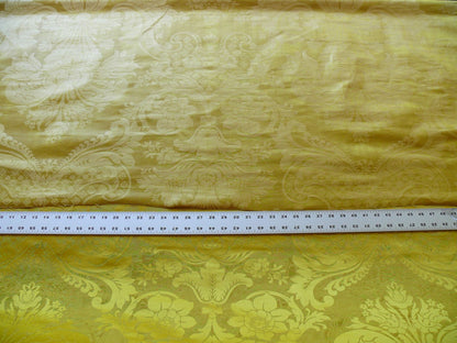 Scalamandre Silk & Linen Renaissance Damask Lotus Rose Gilded Gold Glamour!