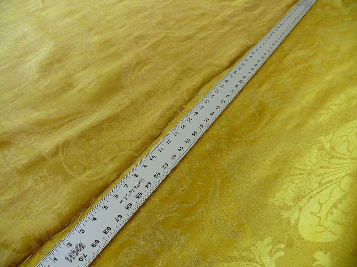 Scalamandre Silk & Linen Renaissance Damask Lotus Rose Gilded Gold Glamour!