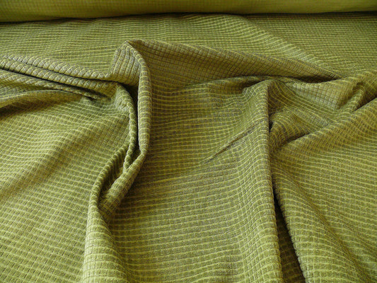 By Yard Lee Jofa Groundworks Pushbutton Velvet Moss Green Square 100% Linen