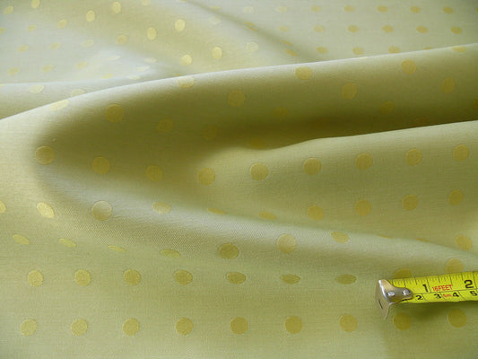 Kravet Spatial Polka Dot Silk Satin Celadon "green Tea" Light Green Golden Radiance Bty MSRP USD 200/Y