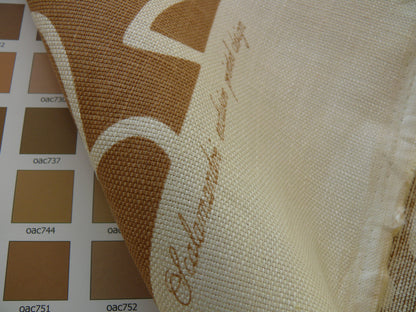 by yard Scalamandre Yang Linen Print Tan On Beige Matisse Style Drawing MSRP USD 225/y