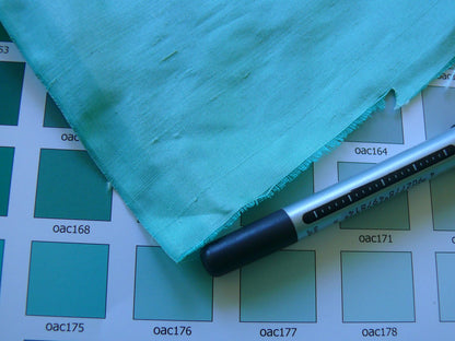 Robert Allen Beacon Hill 100% Silk Dupioni Brite Robin's Egg Blue Aqua 54"W
