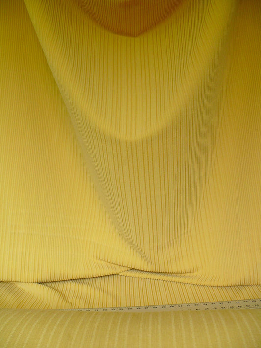 Clarence House Wool Stripe Epingle Yellow Gold Radiant Wool Cotton from Belgium MSRP USD 280/Y