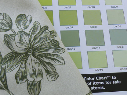 Scalamandre Hope Toile French Country Sage Green On Natural By Yard MSRP USD 160/Y