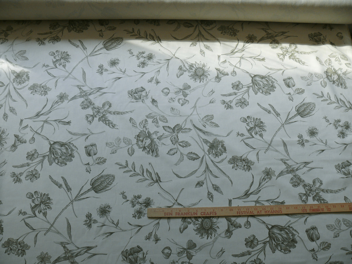 Scalamandre Hope Toile French Country Sage Green On Natural By Yard MSRP USD 160/Y