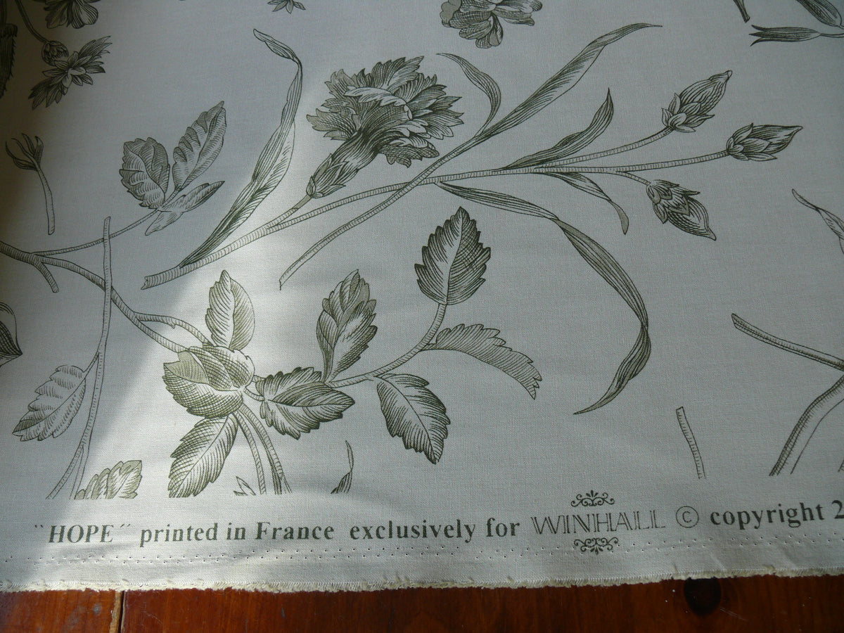 Scalamandre Hope Toile French Country Sage Green On Natural By Yard MSRP USD 160/Y