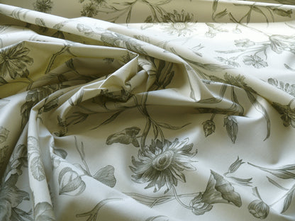 Scalamandre Hope Toile French Country Sage Green On Natural By Yard MSRP USD 160/Y