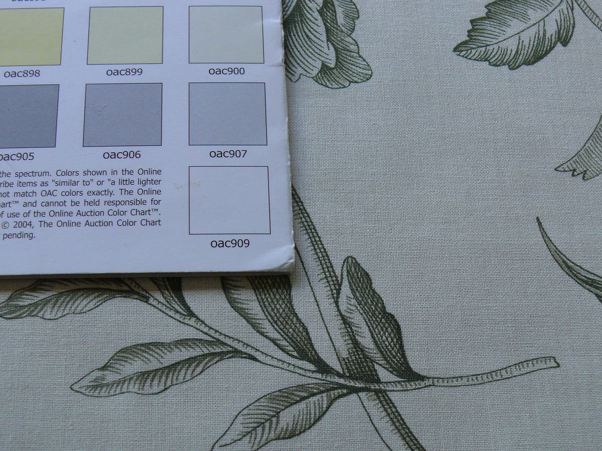 Scalamandre Hope Toile French Country Sage Green On Natural By Yard MSRP USD 160/Y