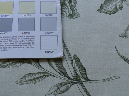 Scalamandre Hope Toile French Country Sage Green On Natural By Yard MSRP USD 160/Y