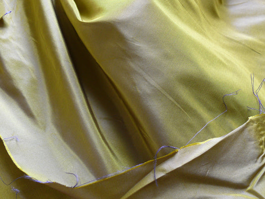 Carnaval Silk Taffeta - Chartreuse/Emerald/Purple/Gold