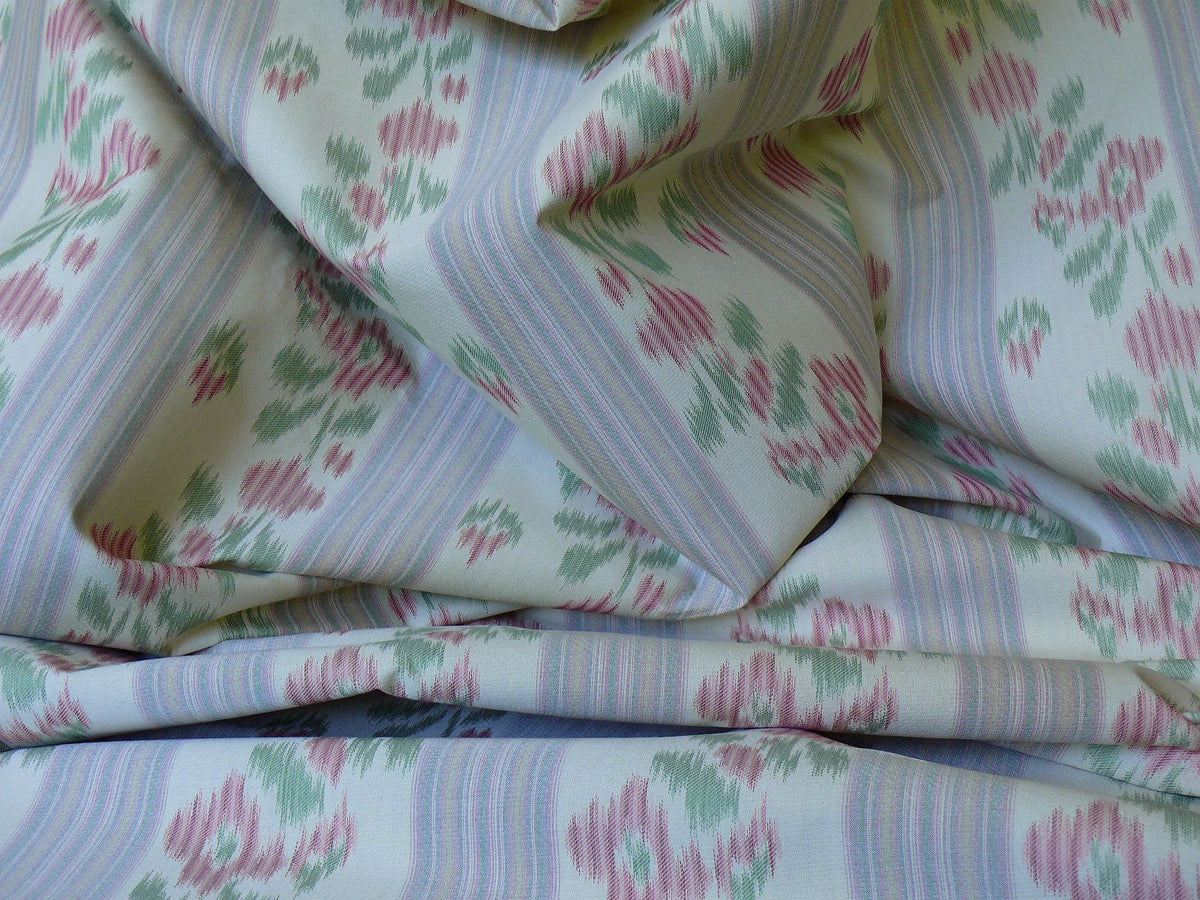 Lee Jofa Lambelet Stripe Rose Amber On Cream Incredibly Charming