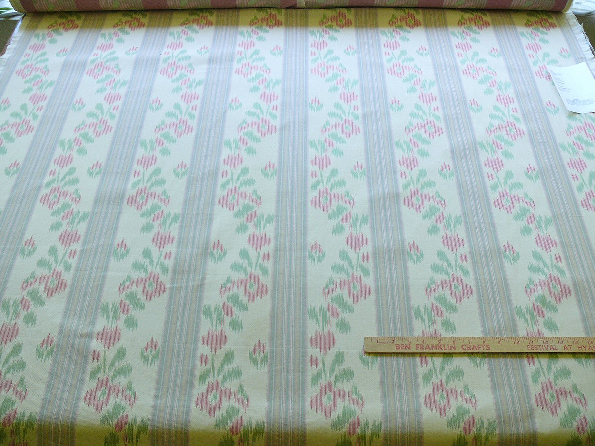 Lee Jofa Lambelet Stripe Rose Amber On Cream Incredibly Charming