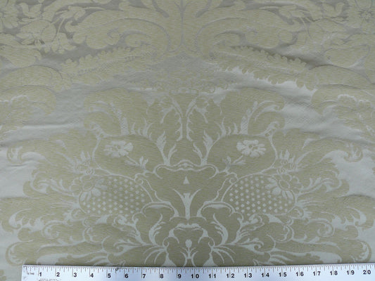 1y Scalamandre Italian Damask Gauffre Seafoam MSRP USD 440/Yard