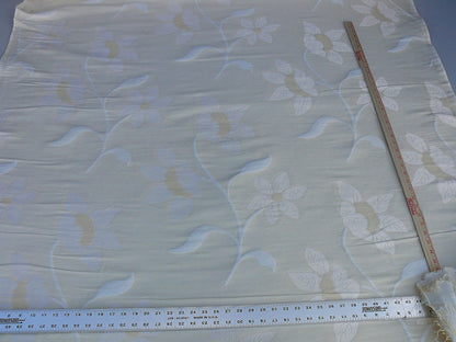 Scalamandre Charlize Ivory Cream White Heavy Lily Tapestry Art Nouveau Linen Blend MSRPUSD250+