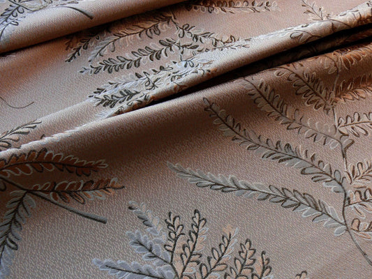 By Yd Scalamandre Woodside Fern Damask Canyon Copper MSRP USD 480/Y