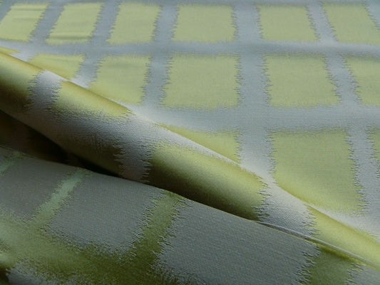 Scalamandre Fonthill Palladium Lampas - Pale Green/Yellow Gold