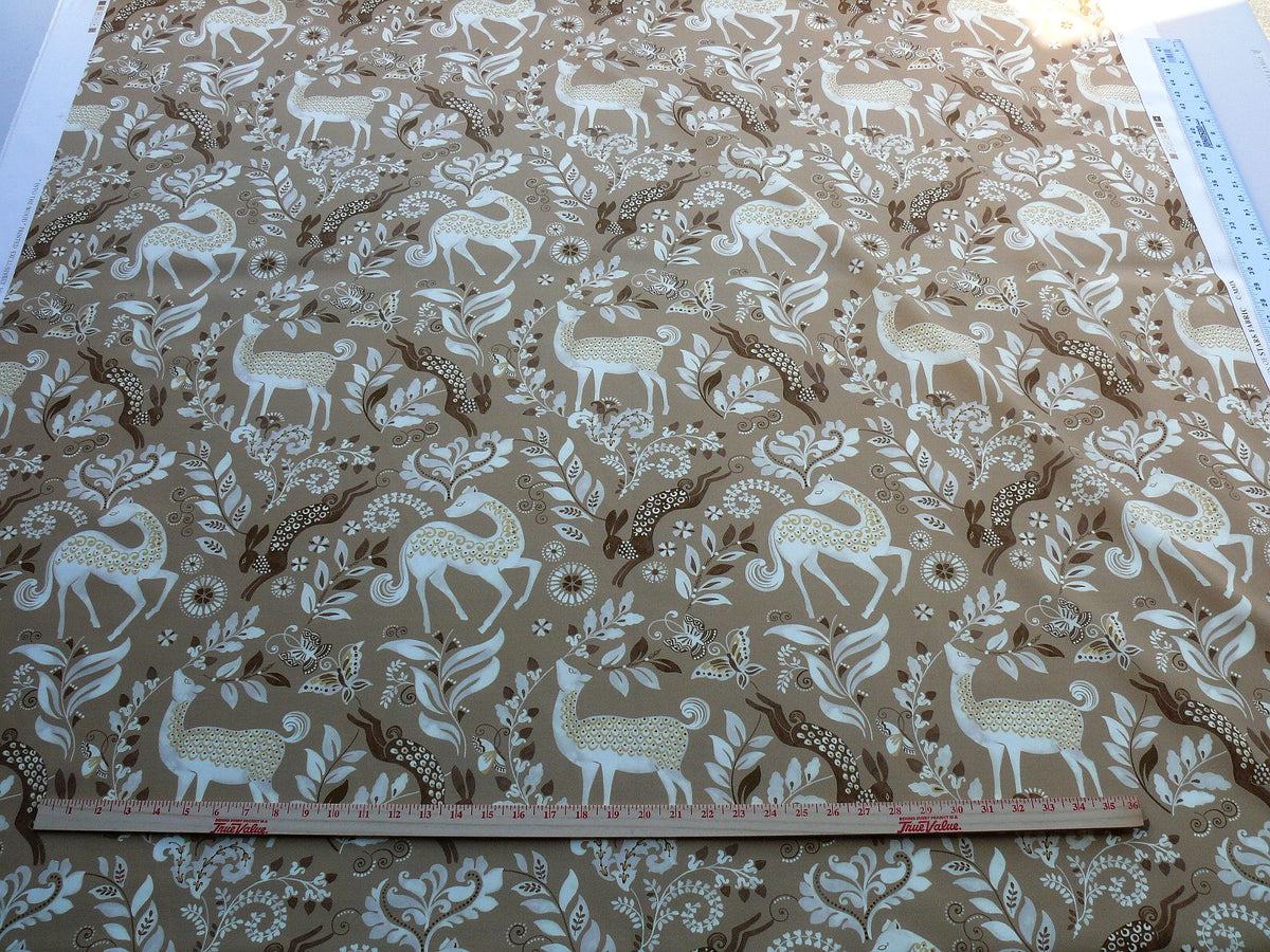 By yard Scalamandre Into The Woods Birch Deer Rabbit Hare Horse MSRP USD 204/Y