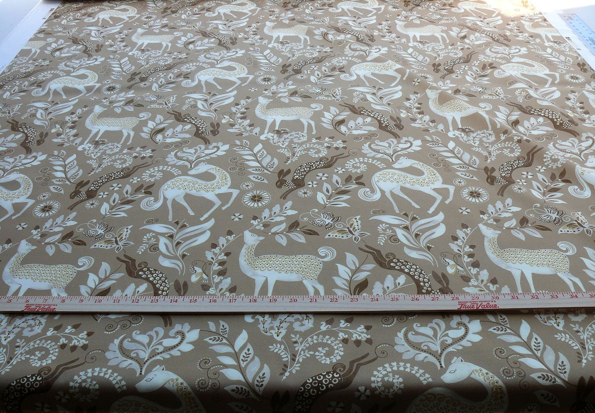 By yard Scalamandre Into The Woods Birch Deer Rabbit Hare Horse MSRP USD 204/Y