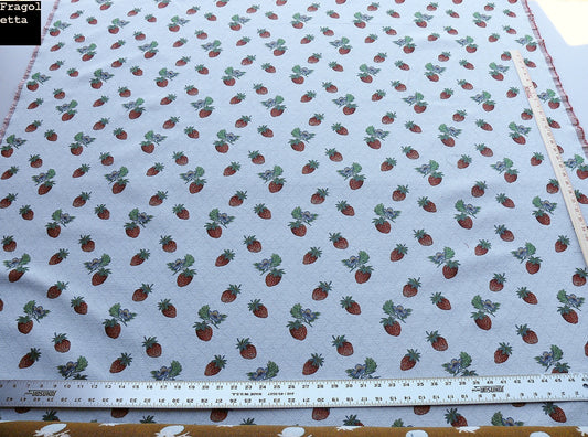 Scalamandre Fragoletta Wool Cotton - Pink Red White