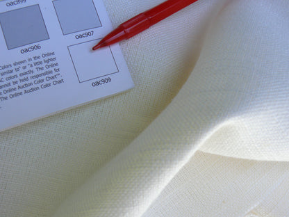 by yard Clarence House Pantelleria Eggshell Linen Very Heavy White MSRP USD 169/Y #1460