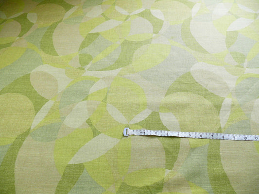 Lee Jofa Dunlap Linen Print Bubbles! "moss" Spring Green Celery Apple Green Modern Art MSRP USD 176/yard