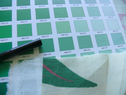 Clarence House Landis Linen Foliage Print Pink Green Tan Chartreuse Elm Maple Oak MSRP USD 190/y