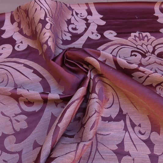 Lee Jofa Imperial Damask Cotton Silk - Plum