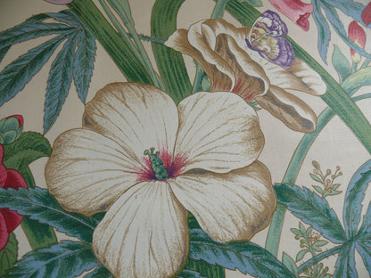 Lee Jofa Gloriana  Butterfly Garden Iris Ocra Camelia Foxglove Chintz MSRP USD 196/y