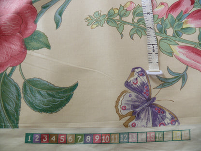 Lee Jofa Gloriana  Butterfly Garden Iris Ocra Camelia Foxglove Chintz MSRP USD 196/y