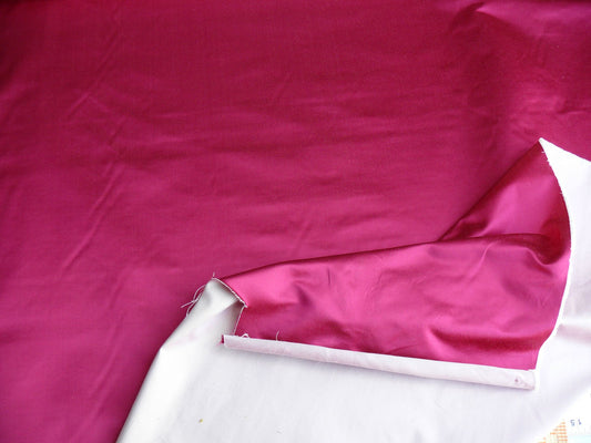 Brunschwig & Fils Georges Silk Satin - Fuchsia Pink Red