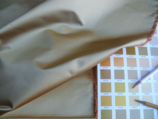 0.5yd Brunschwig & Fils Georges Satin Silk "honey" Gold MSRP USD 470/y