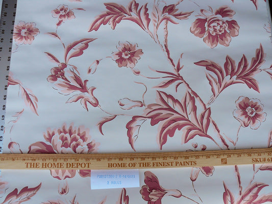 Brunschwig & Fils Mandarin Rose.pink Wallpaper Hand Printed MSRP USD 316/Single R