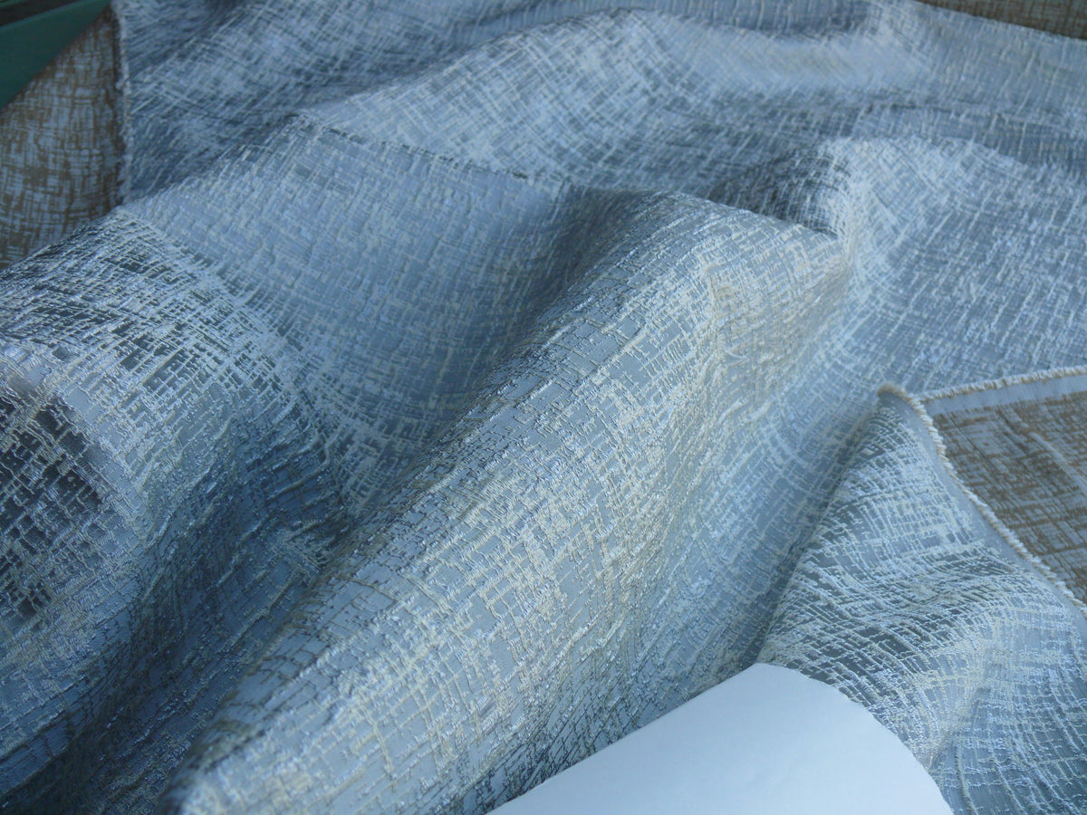 KRAVET COUTURE SENSORY SILK VAPOUR BLUE Icy TEXTURE MSRPP$328