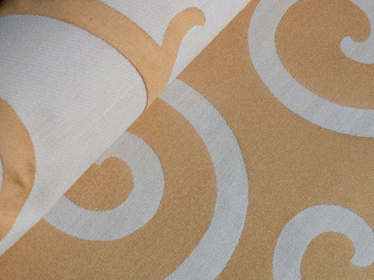 Scalamandre Swirl Silk Organza - Peach White