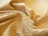 Bty Scalamandre Donald Texture Gold Rayon Chenille Jacquard Rayon Cotton Tan