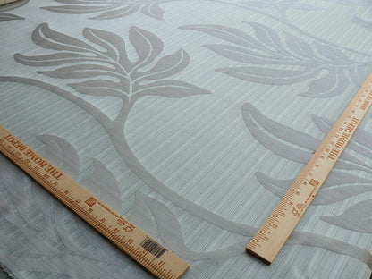 Lee Jofa Leave Strie Seafoam Green Monstera Foliage Tropical Rain Forest Silk MSRP USD 328/Y