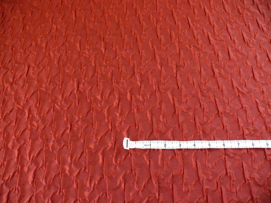 By YardLee Jofa Groundworks Xanadu Weave Seersucker Silk "indian" Burnt Red MSRP 254USD/Yard