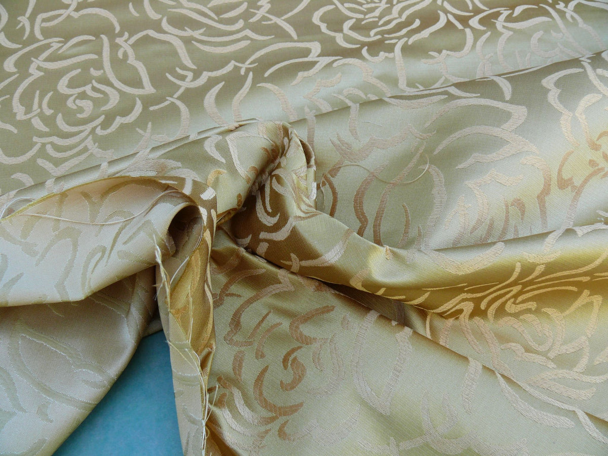 Scalamandre Phoebe Gilt Gold Silk Brocade Rose Matisse Drawing Flora MSRP USD 256/y